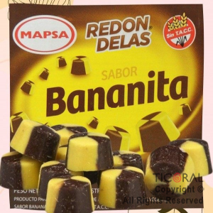 BOMBON REDONDELAS BANANITA CAJA X 3KG MAPSA